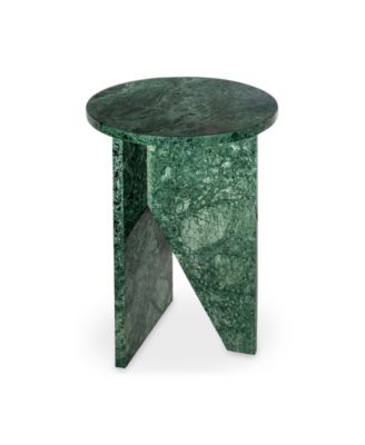 Grace 14" Marble Round Accent Table