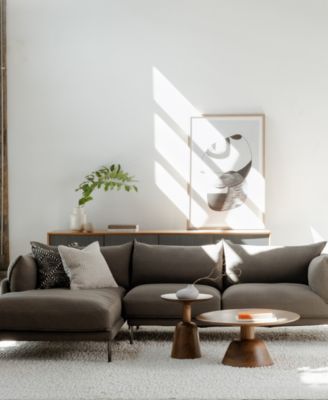 Nels 16" Acacia Wood Round End Table