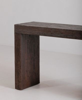 Evander 55" Oak Rectangle Console Table
