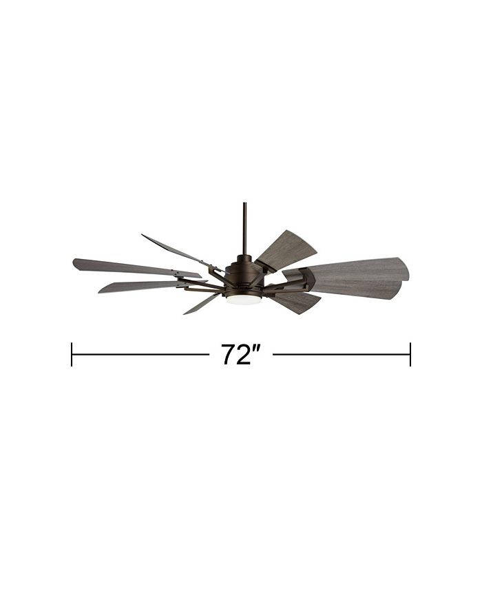 Casa Vieja 72" Windmill Industrial Rustic Indoor Outdoor Ceiling Fan