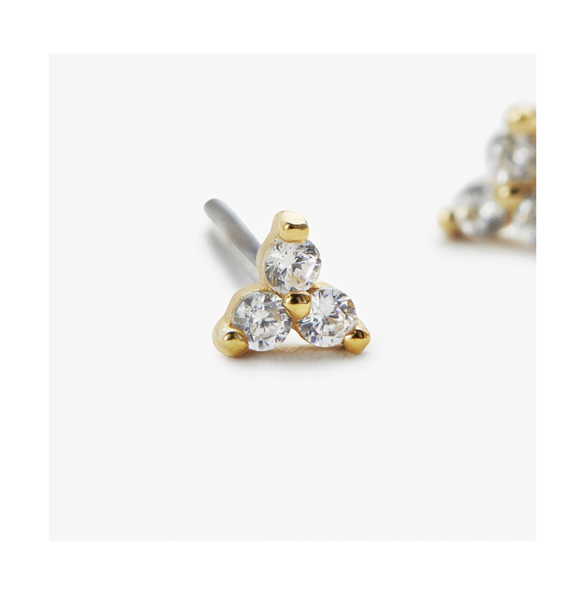 Small Stud Earring - Zara - Gold