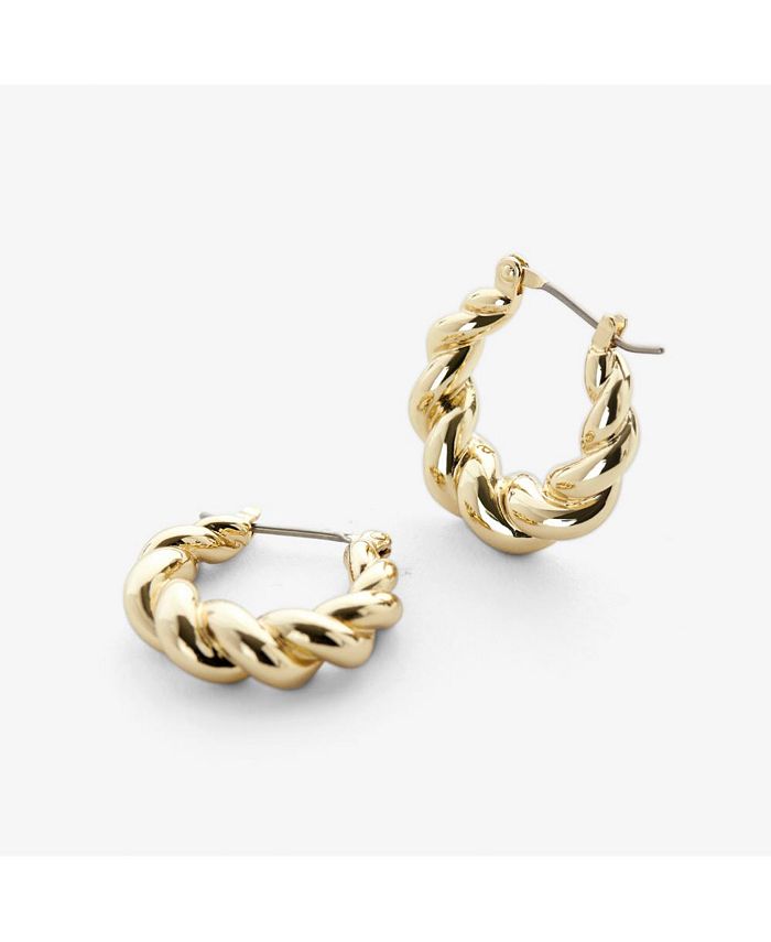 Solid Gold Hook Earrings - Gold Hook Earrings - Ana Luisa Jewelry - Black Friday Earrings