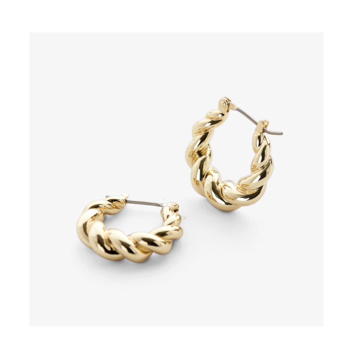 Twisted Hoop Earrings - Paris - Gold