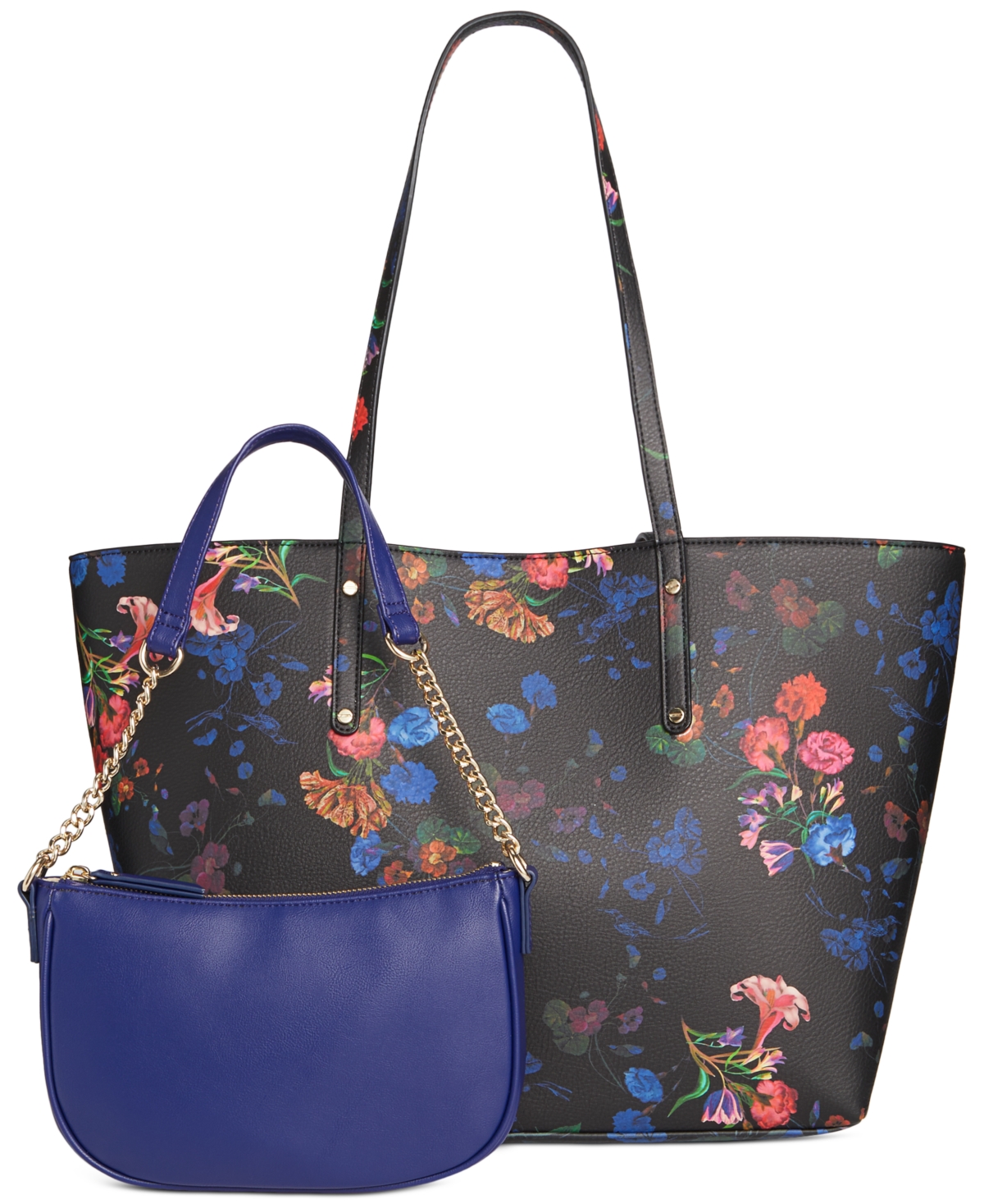 Inc International Concepts Zoiey 2-1 Tote, Created For Macy's In Mid Flower,sapphire