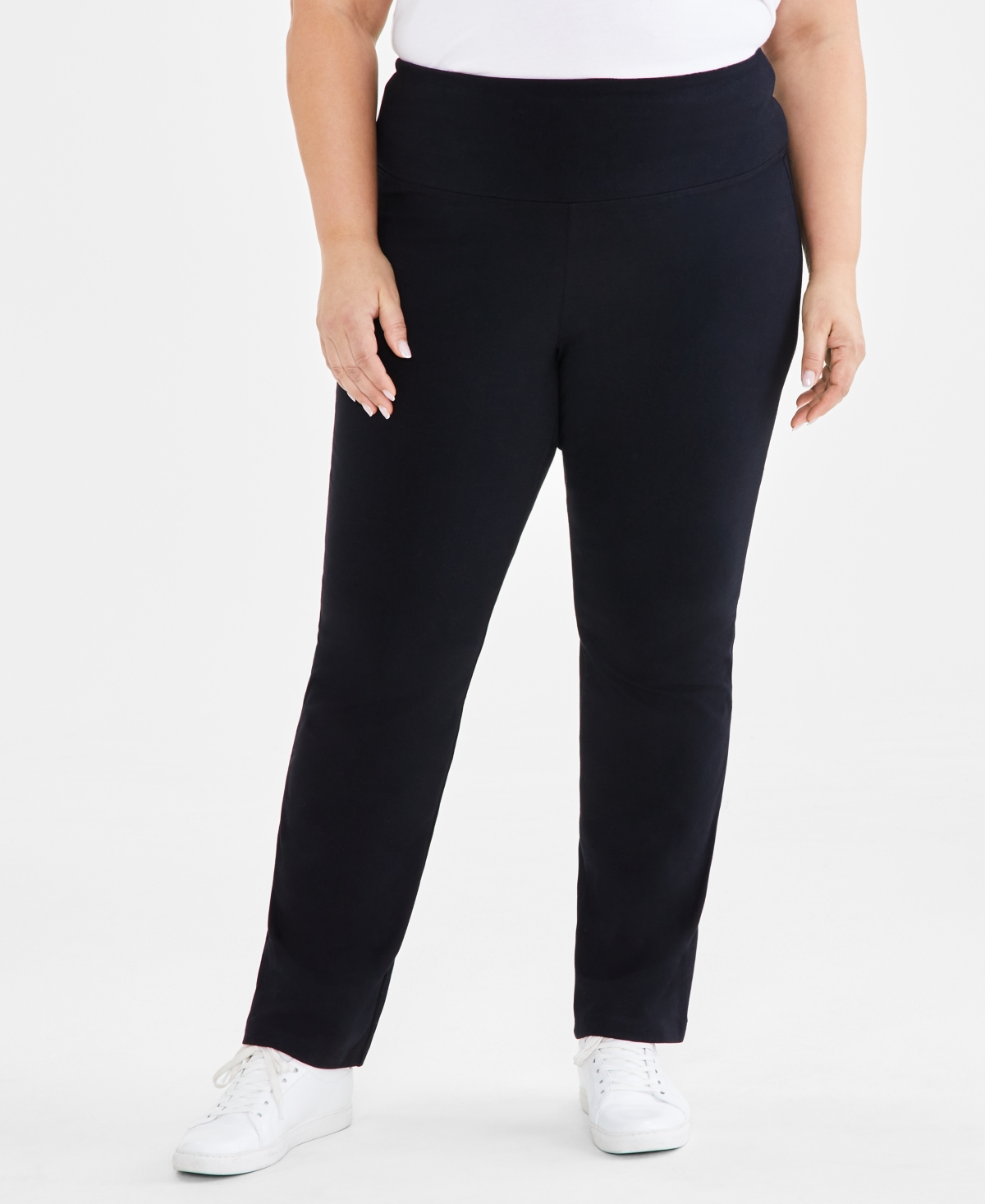 STYLE & CO PLUS SIZE HIGH-RISE BOOTCUT LEGGINGS, CREATED FOR MACY'S