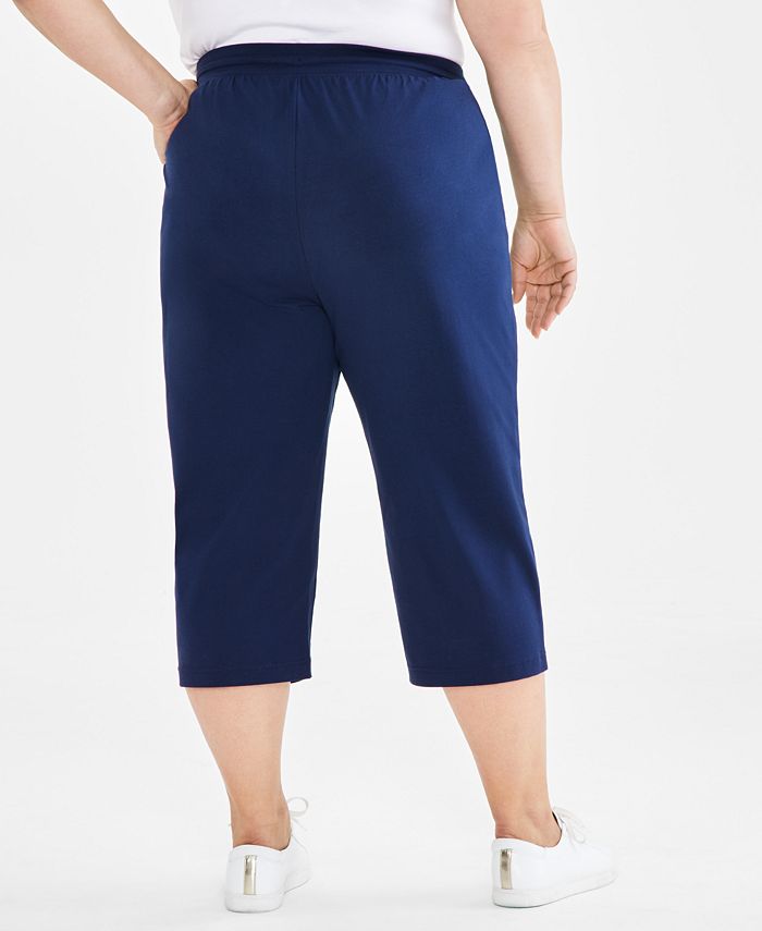 Style & Co Plus Size Knit PullOn Capri Pants, Created for Macy's Macy's