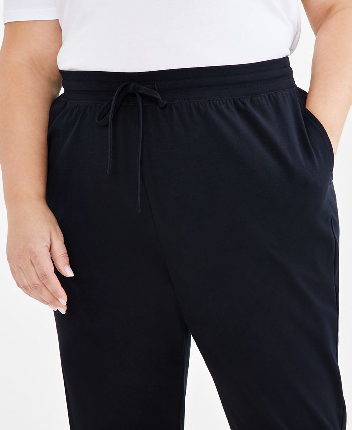 Style & Co Plus Size Knit Pull-On Pants, Created for Macy's - Macy's