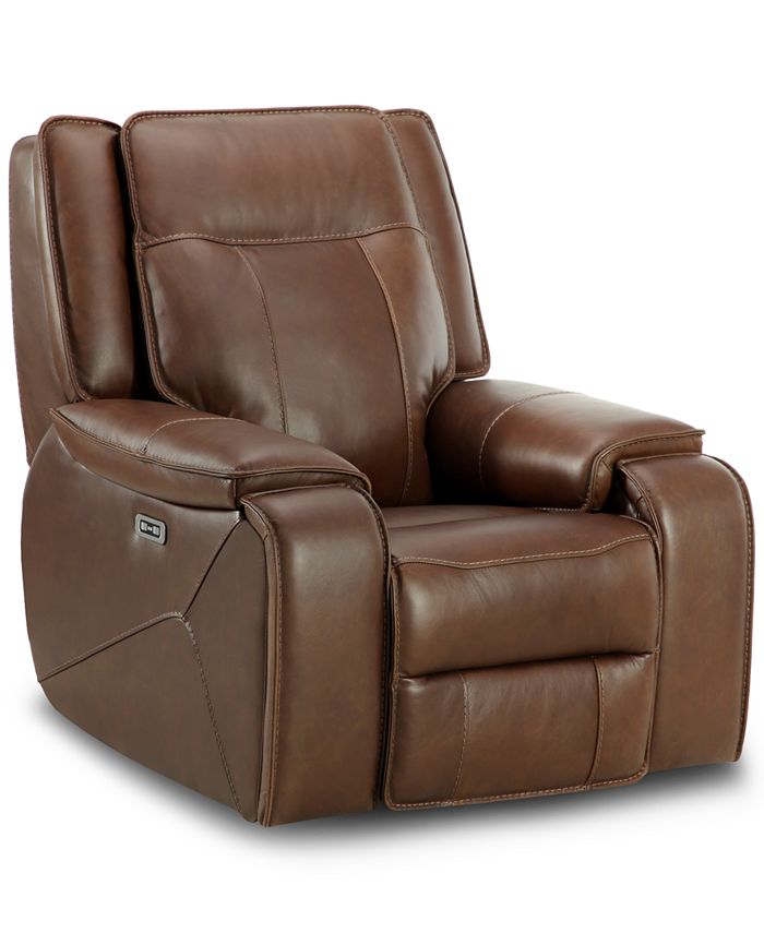 Macys leather swivel outlet chair