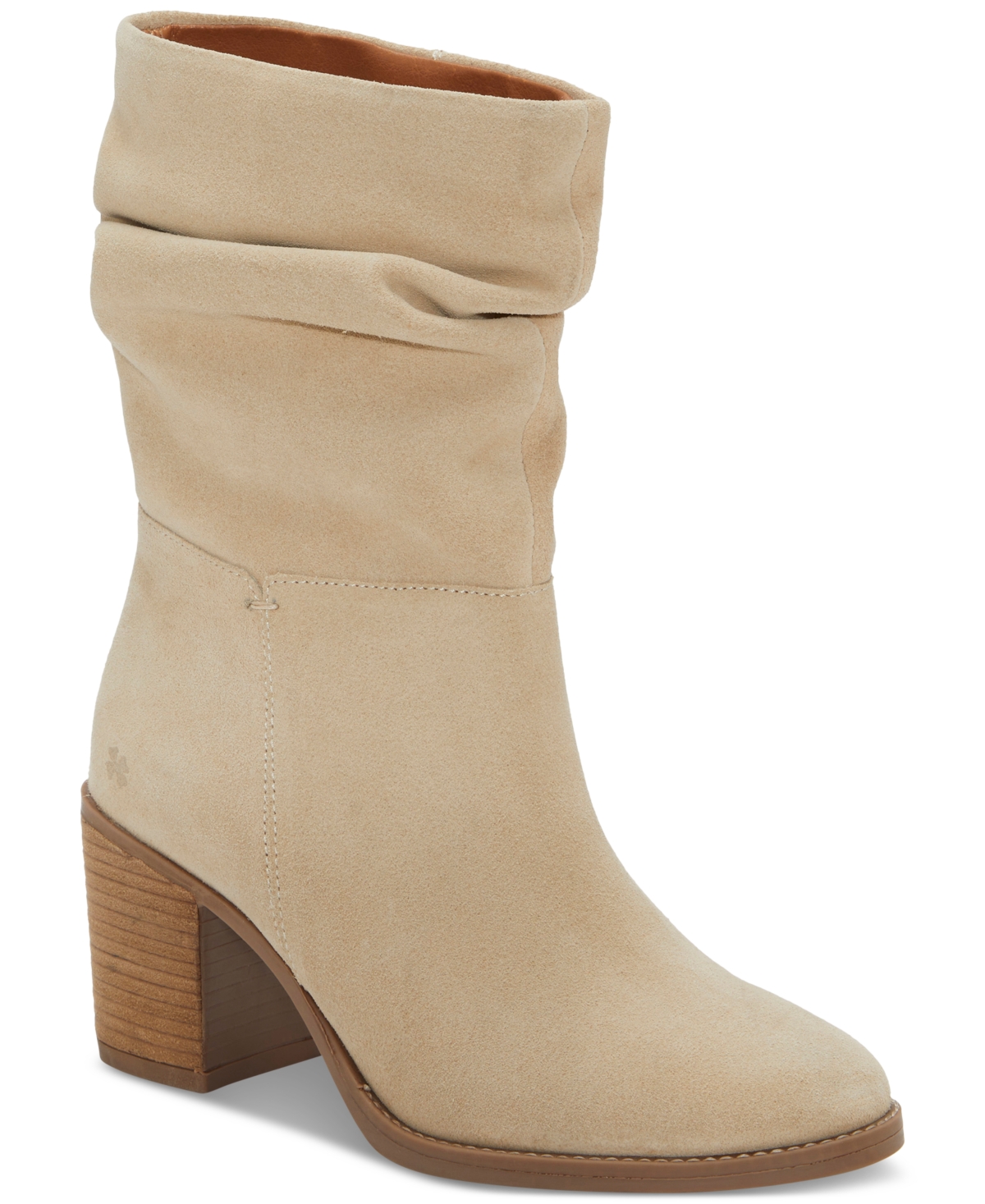 Shop Lucky Brand Women's Bitsie Slouch Pull-on Boots In Wood Ash Suede