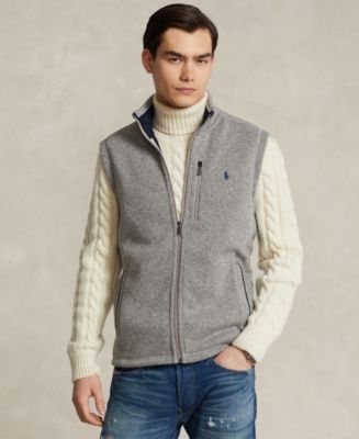 Polo Ralph Lauren Men's Brushed Fleece Full-Zip Vest - Macy's