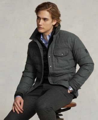 Mens quilted deals wool jacket