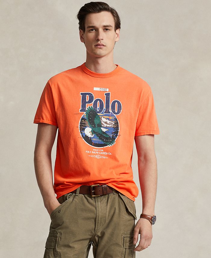 Polo Ralph Lauren Men's Classic-Fit Jersey Graphic T-Shirt - Macy's