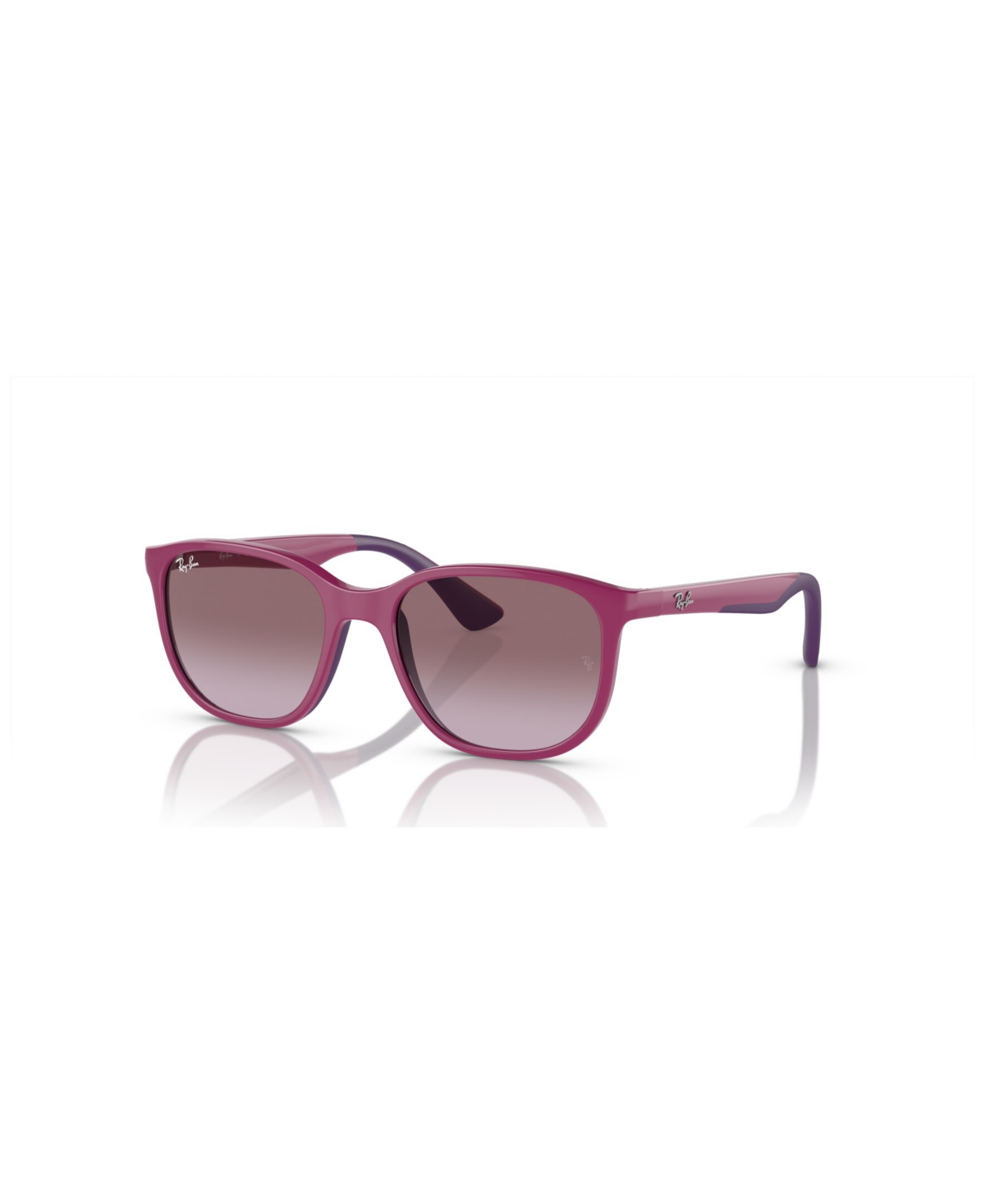 Ray-ban Jr . Kids Sunglasses, Gradient Rb9078s (ages 11-13) In Fuchsia On Violet