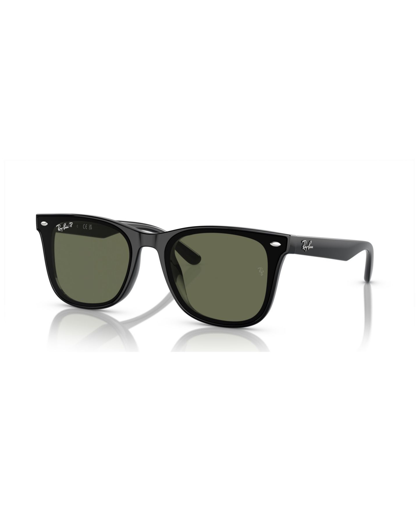 Солнцезащитные очки Ray-Ban Unisex Polarized Sunglasses, RB4420, цвет: Чёрный — фото 1