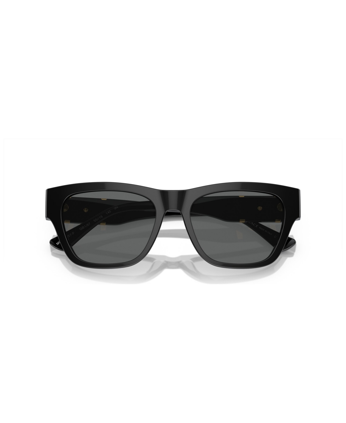 Shop Versace Men's Low Bridge Fit Sunglasses Ve4457f In Black