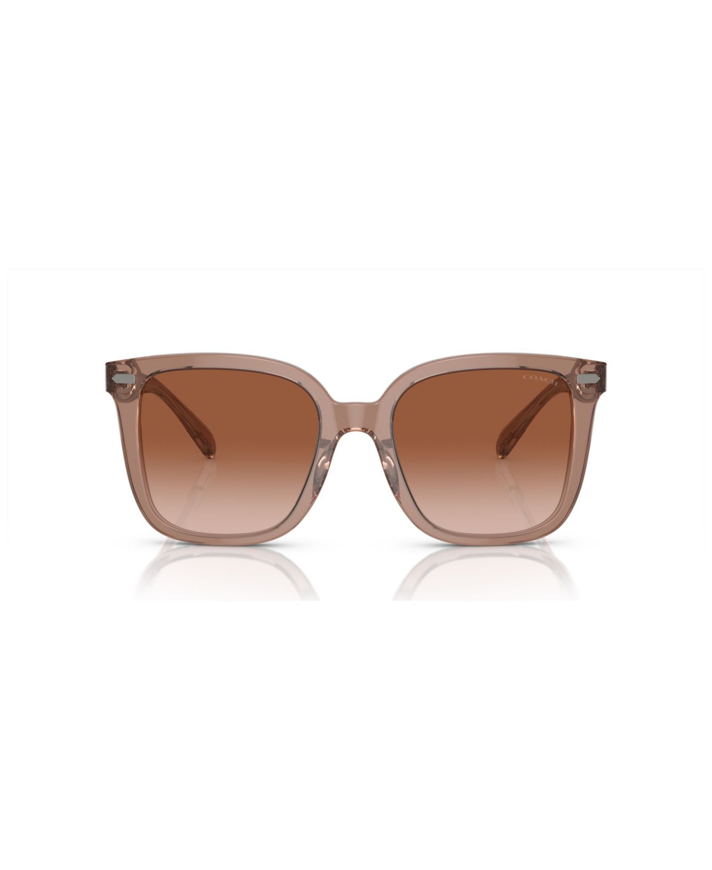 Женские солнцезащитные очки COACH Square Sunglasses, CL918 HC8381U, цвет: Коричневый — фото 1