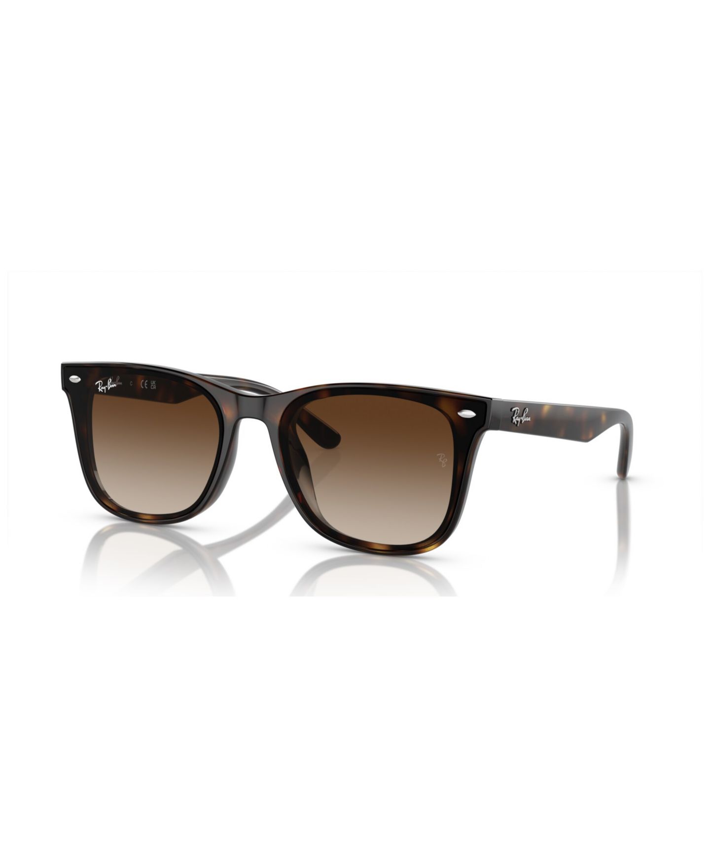 Солнцезащитные очки Ray-Ban Unisex Sunglasses, Gradient RB4420, цвет: Гавана — фото 1
