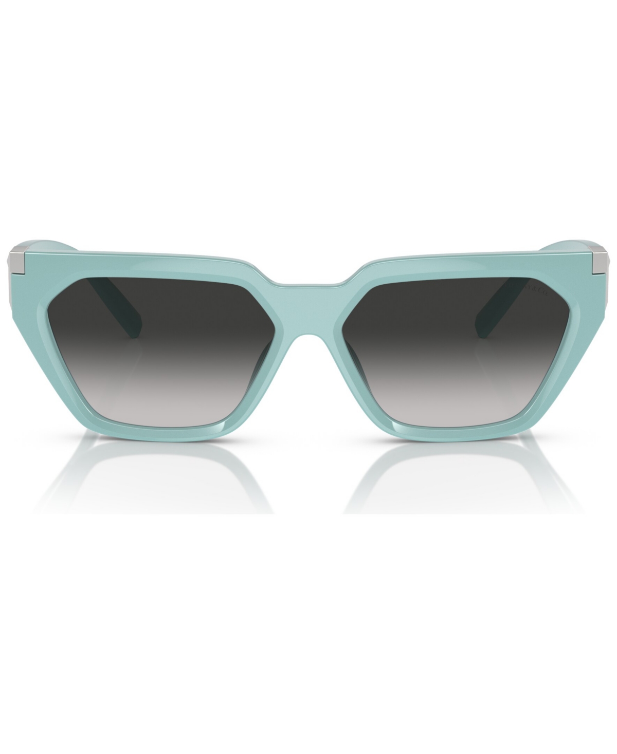 Shop Tiffany & Co Women's Steve Mcqueen Sunglasses, Gradient Tf4205u In Tiffany Blue