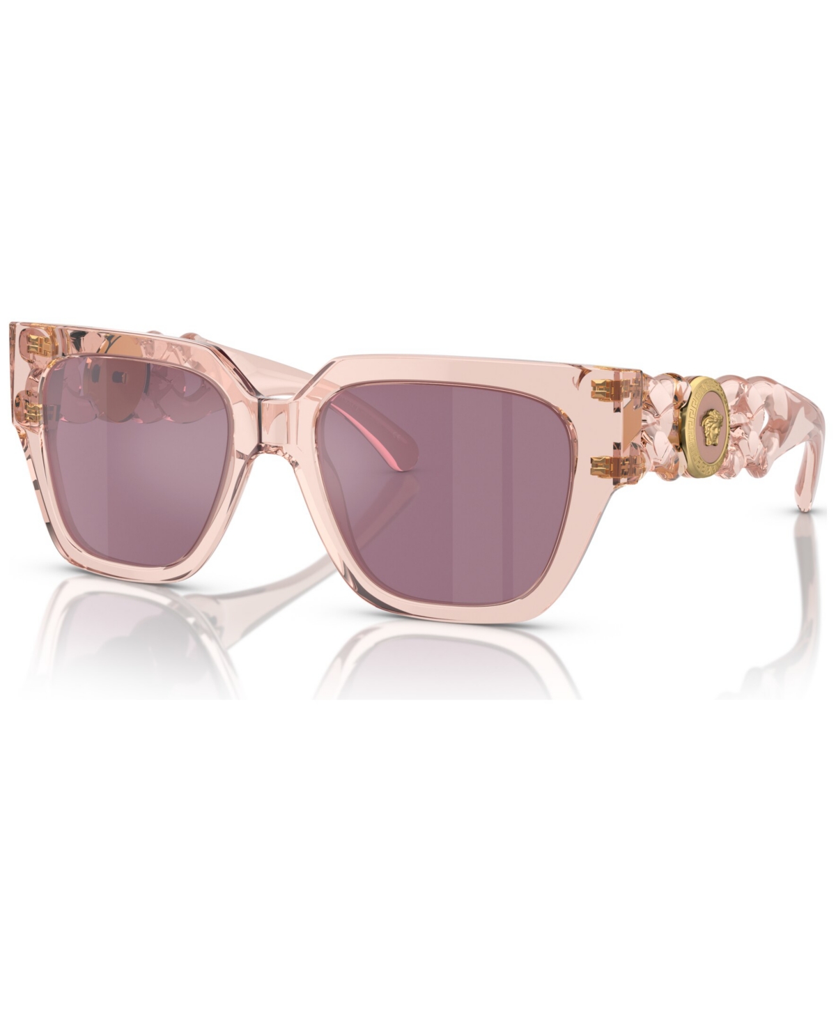 Versace Women's Sunglasses, Mirror Ve4409 In Transparent Pink
