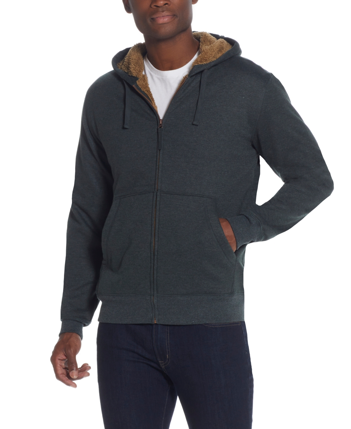 Weatherproof Vintage Men's Fleece Zip-Up Hoodie