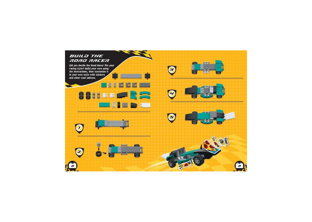 Lego R Books Build and Stick - Custom Cars by Ameet Sp. Z O.o