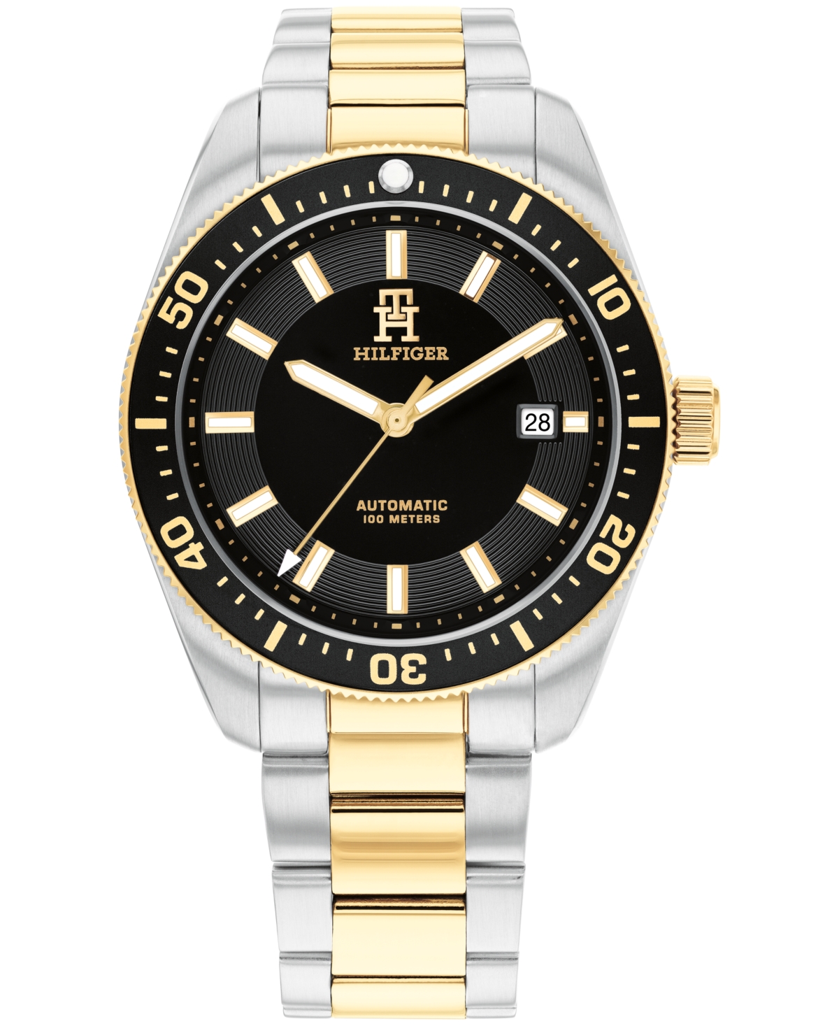 Tommy Hilfiger Men's Automatic Two-tone Stainless Steel Bracelet Watch 40mm, Exclusively Ours