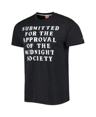 Men's and Women's  Charcoal Are You Afraid of the Dark? The Midnight Society Tri-Blend T-shirt