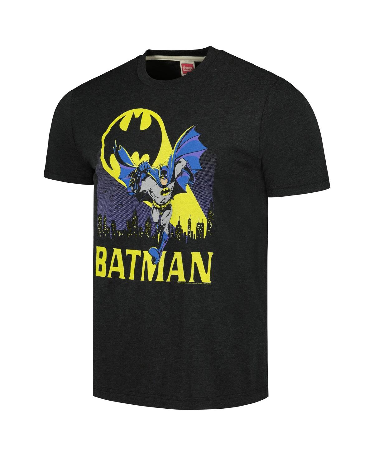 Shop Homage Men's And Women's  Charcoal Batman Graphic Tri-blend T-shirt