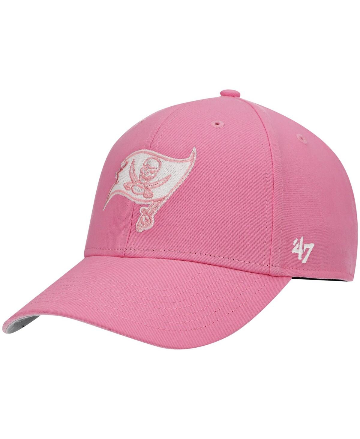 Big Girls '47 BrandTampa Bay Buccaneers Rose Mvp Adjustable Hat - Pink