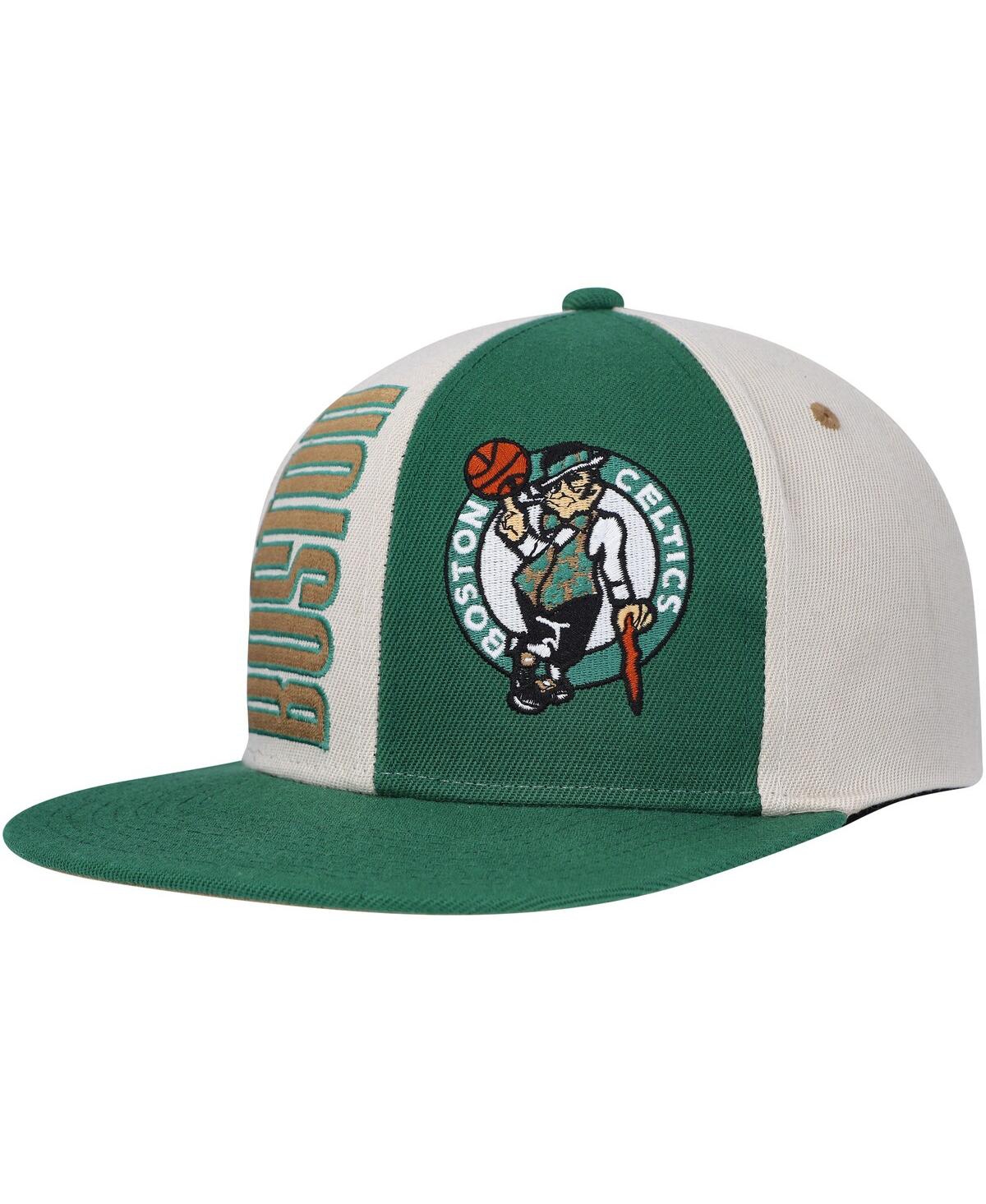 Mitchell & Ness Men's  Cream Boston Celtics Hardwood Classics Pop Snapback Hat In Cream