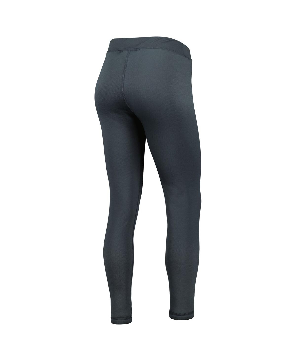 CONCEPTS SPORT WOMEN'S CONCEPTS SPORT CHARCOAL WISCONSIN BADGERS UPBEAT SHERPA LEGGINGS 