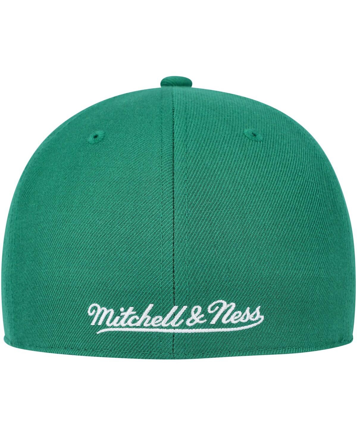 Men's Mitchell & NessBoston Celtics Hardwood Classics Mvp Team Ground 2.0 Fitted Hat - Kelly Green