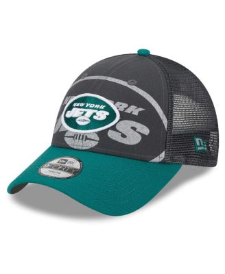 Preschool Boys and Girls Graphite, Green New York Jets Reflect 9FORTY Adjustable Hat