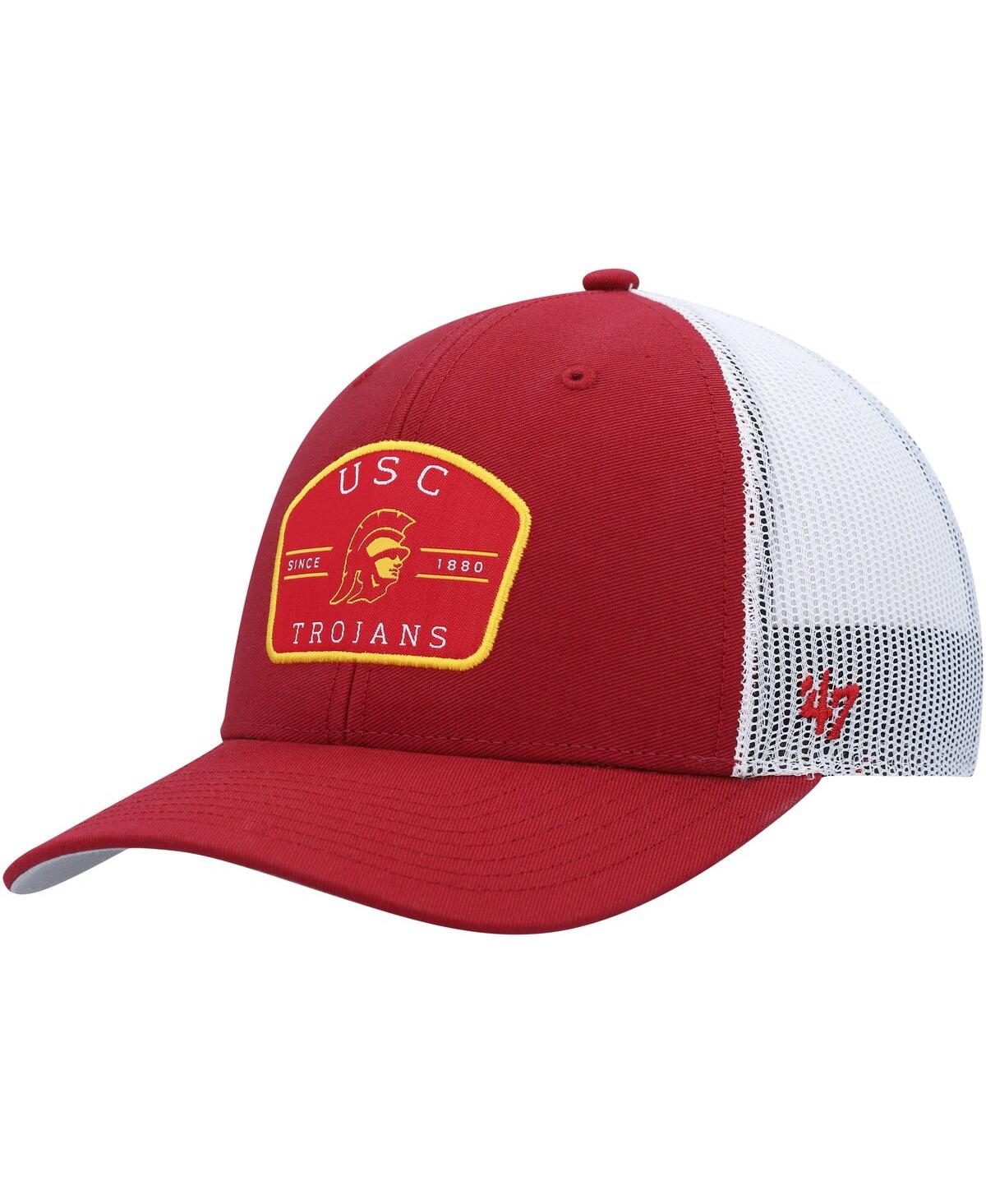 47 Brand Men's ' Cardinal Usc Trojans Prime Trucker Snapback Hat In Red
