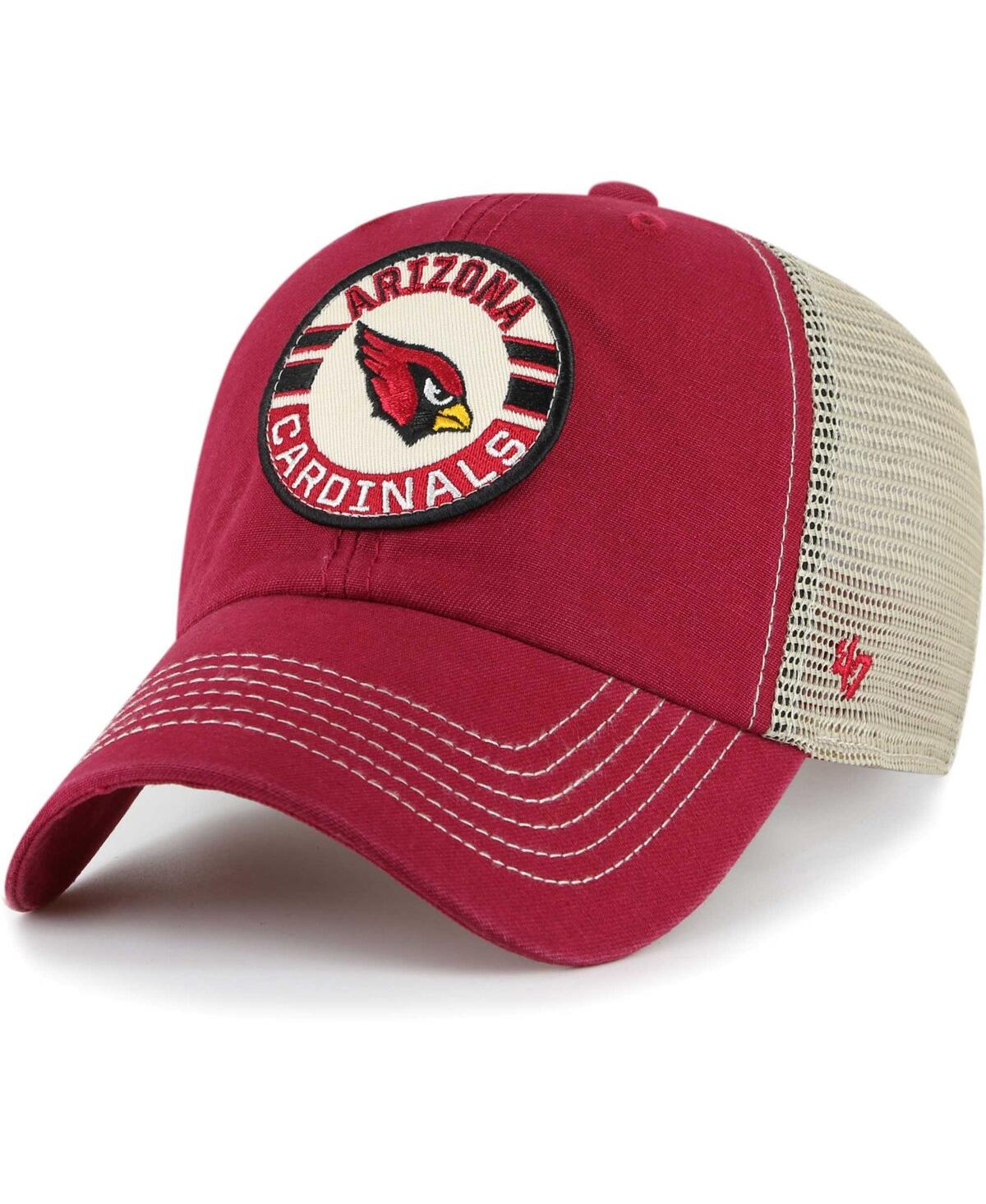 Men's '47 Brand Natural Arizona Cardinals Notch Trucker Clean Up Adjustable Hat - Natural