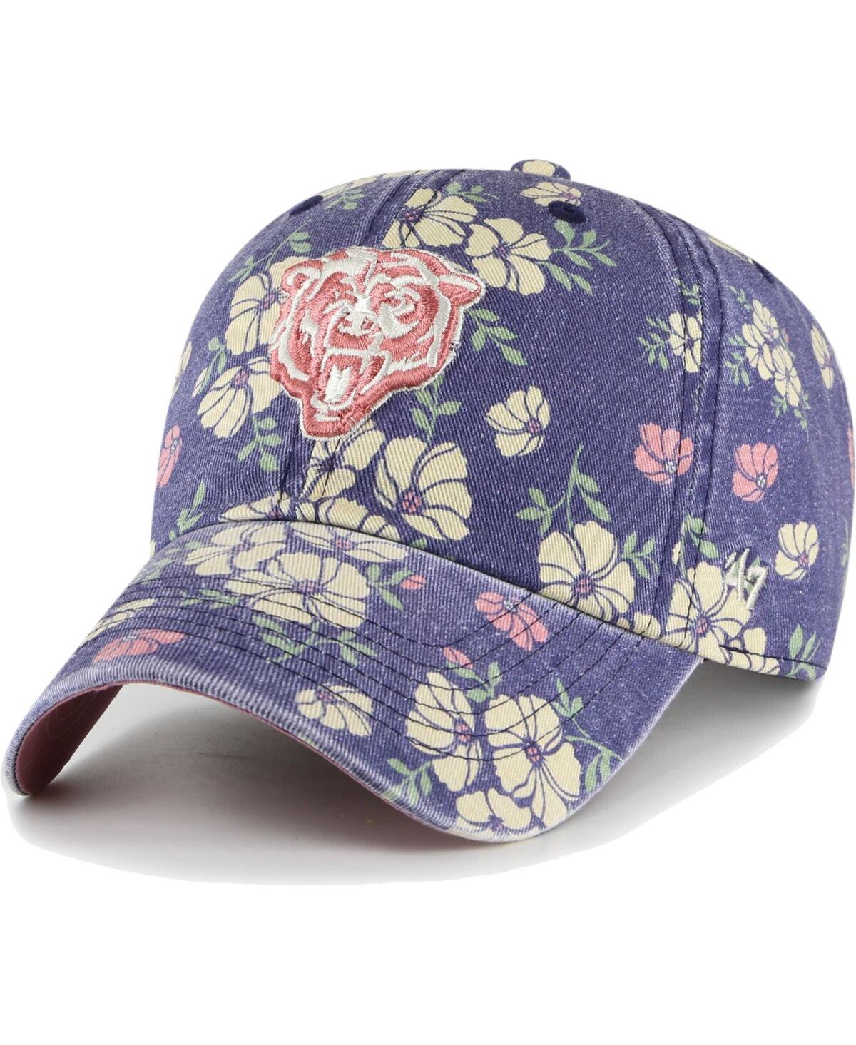 47 Brand Women's ' Navy Chicago Bears Primrose Clean Up Adjustable Hat