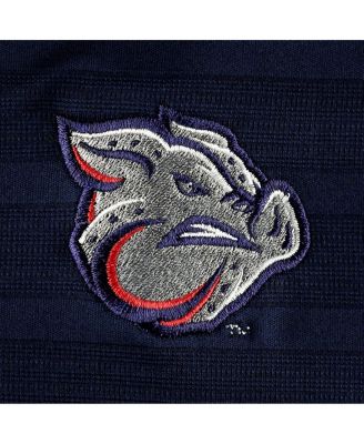 Men's Navy Lehigh Valley IronPigs Textured Solid Polo Shirt