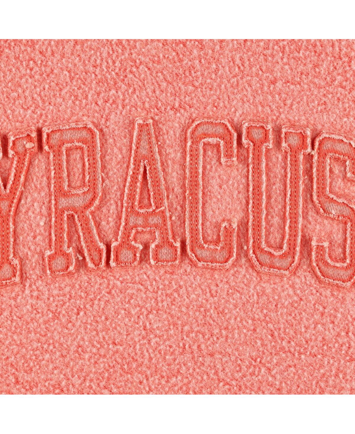 PRESSBOX WOMEN'S PRESSBOX ORANGE SYRACUSE ORANGE PONCHOVILLE PULLOVER SWEATSHIRT 