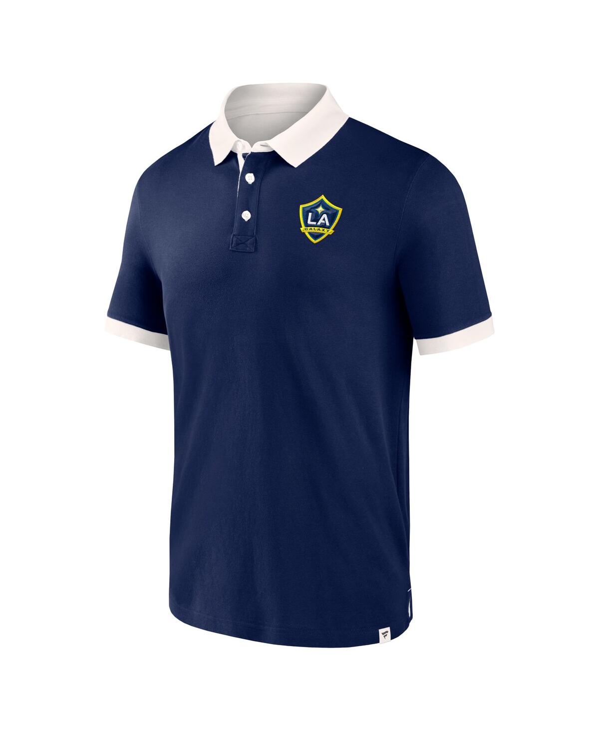 Shop Fanatics Men's  Navy La Galaxy Second Period Polo Shirt