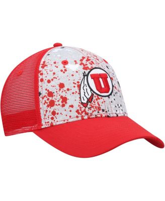 Men's Gray, Red Utah Utes Love Fern Trucker Snapback Hat