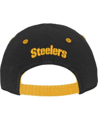 Infant Boys and Girls Black Pittsburgh Steelers Team Slouch Flex Hat