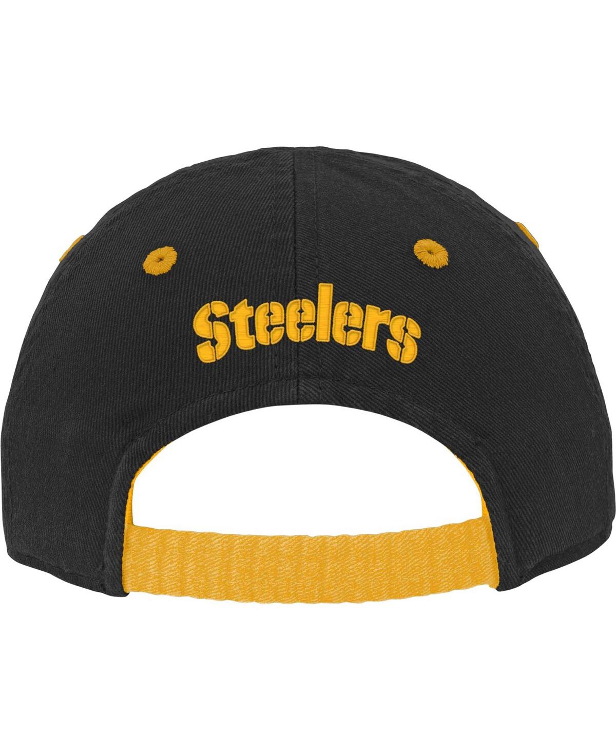 Shop Outerstuff Infant Boys And Girls Black Pittsburgh Steelers Team Slouch Flex Hat