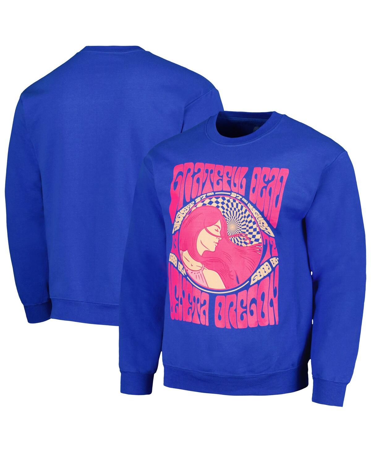 Ripple Junction Men's And Women's  Royal The Grateful Dead Graphic Fleece Sweatshirt In Royal