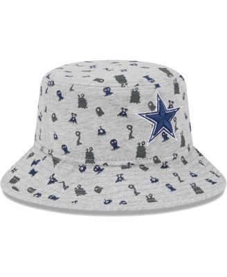 New Era Little Boys and Girls Gray Dallas Cowboys Critter Bucket Hat