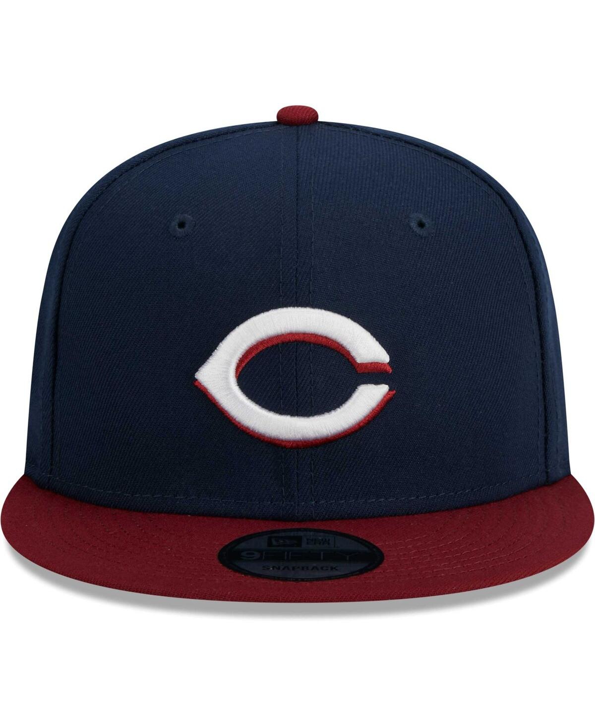 New Era Men New Era Cincinnati Reds 9FIFTY Snapback Hat Blue 1 Size