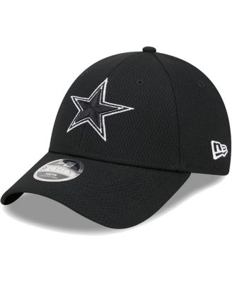 Big Boys and Girls Black Dallas Cowboys Main B-Dub 9FORTY Adjustable Hat
