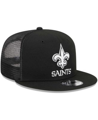 Men's Black New Orleans Saints Main Trucker 9FIFTY Snapback Hat