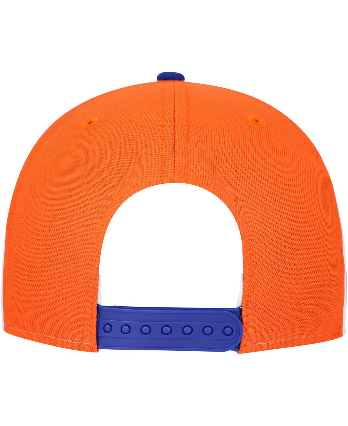 Shop New Era Men's  Blue New York Knicks Pop Panels 9fifty Snapback Hat