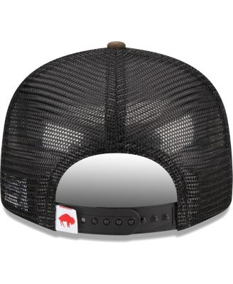 Men's Camo Buffalo Bills Throwback Main Trucker 9FIFTY Snapback Hat