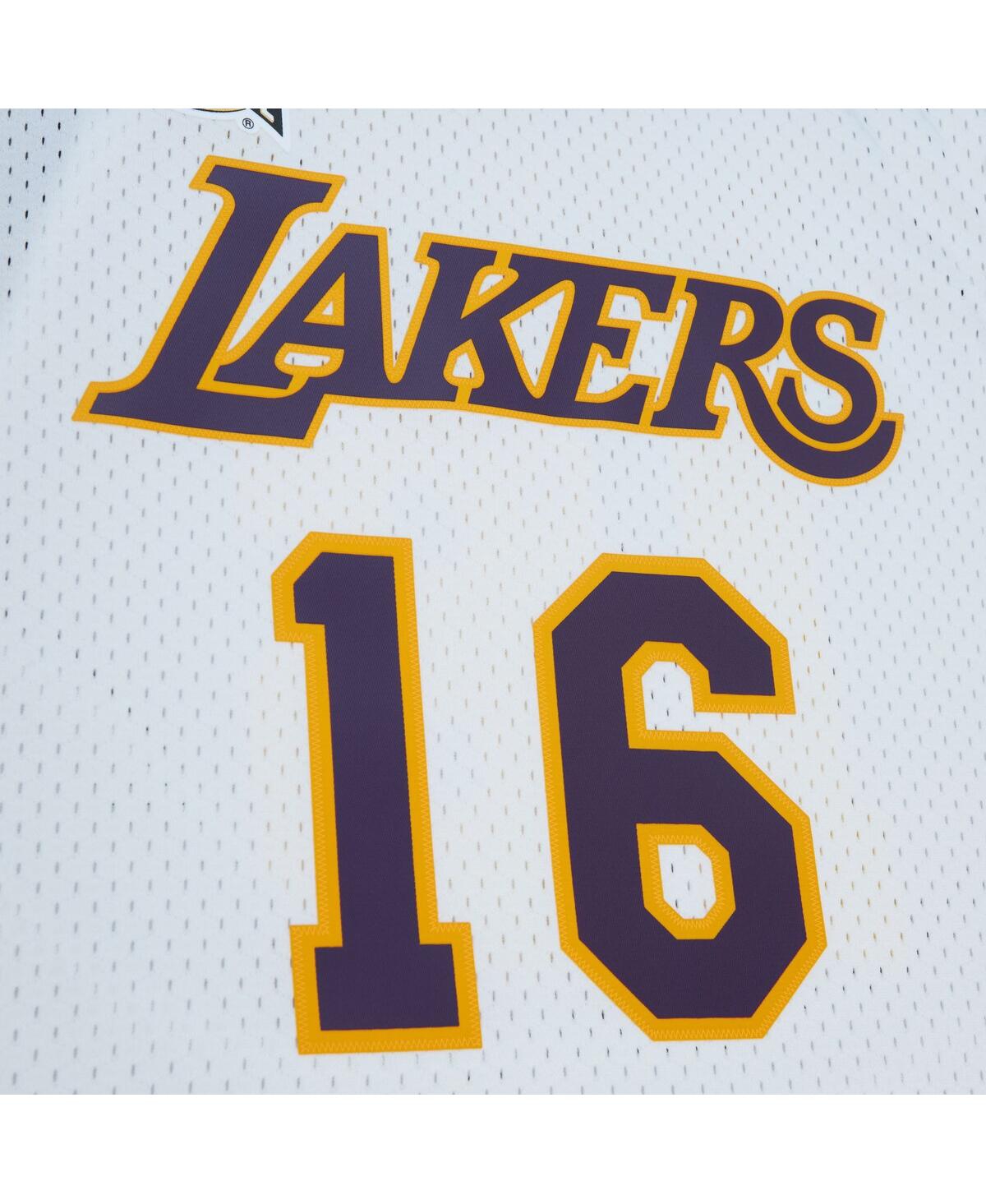 Men's and Women's Mitchell & Ness Pau GasolLos Angeles Lakers Hall of Fame Class of 2023 Throwback Swingman Jersey - White